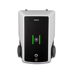 Wallbox Ensto doppia uscita 22 kW ricarica veicoli elettrici residenziale commerciale