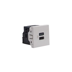 Caricatore USB C PD 45W 2m bianco per laptop smartphone tablet powerbank