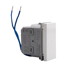 Invertitore assiale illuminato 1P 10AX 250V LED blu modulo singolo bianco MatixGO