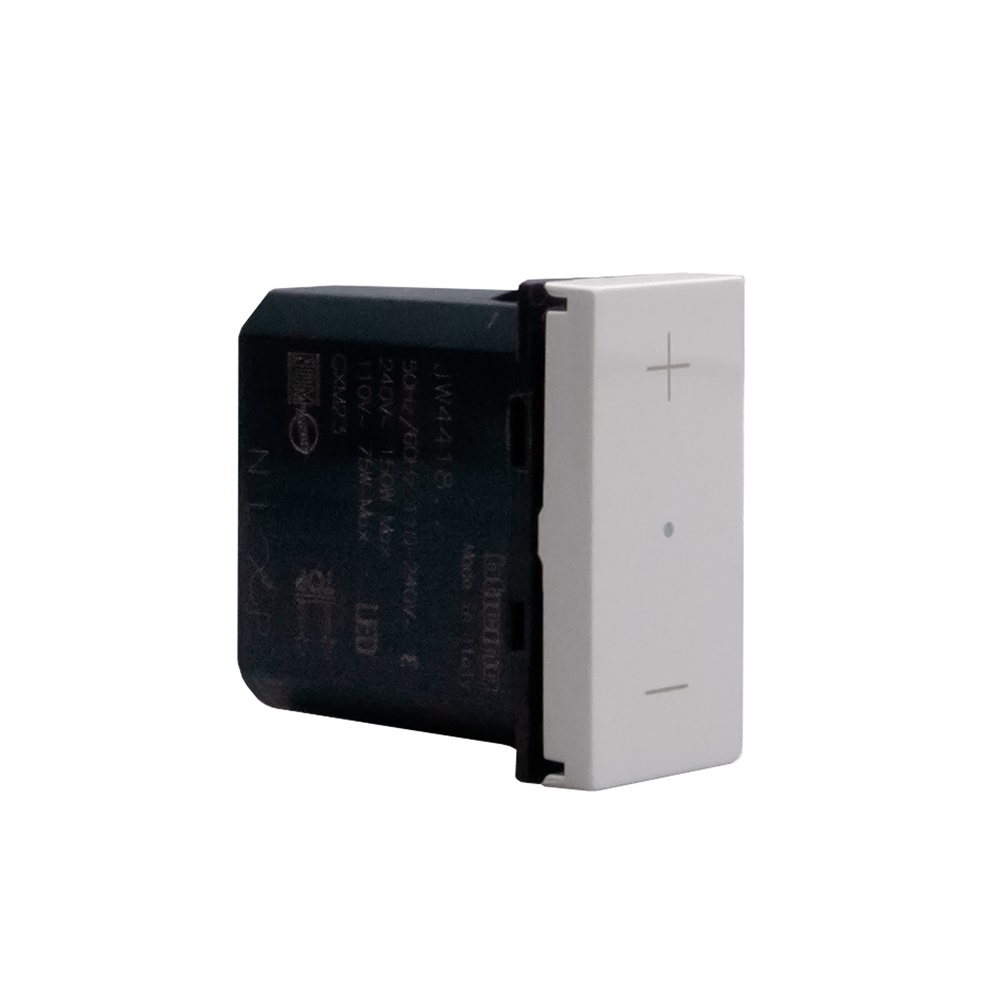 Dimmer universale 3 fili 1 modulo bianco per controllo luminosità LED e fluorescenti dimmerabili