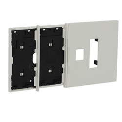 Frame elettrificato 4 moduli mostrina presa Italia + USB per comandi digitali installazione elettrica