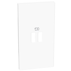 Cover Bticino Living Now Caricatore Usb PD Bianca 2M