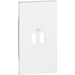 Cover caricatore 2 moduli Power Delivery bianco per installazioni elettriche