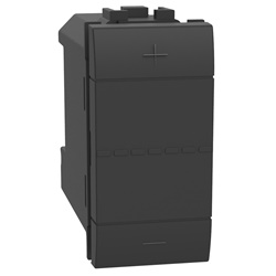 Dimmer universale 3 fili 1 modulo antracite per illuminazione