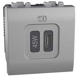 Presa USB Type-C 45W Power Delivery ricarica rapida ambienti residenziali e professionali