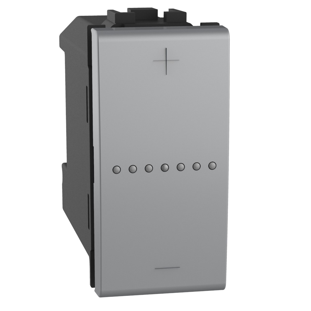 Dimmer universale 3 fili 1 modulo grigio per illuminazione
