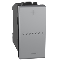 Dimmer universale 3 fili 1 modulo grigio per illuminazione