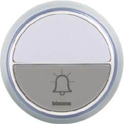 Pulsante aggiuntivo senza fili bianco per kit Comfort installazione facile uso domestico
