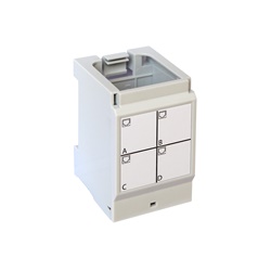 SUPPORTO CON 4 CONNETTORI RJ45