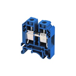 Morsetti componibili a vite per guida DIN sezione 16 mm², uso elettrico civile e industriale, montaggio rapido