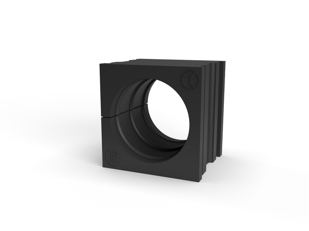 Gommino TPE Nero IP66 HF Passacavi 1 Cavo 16-16,5mm Industriale
