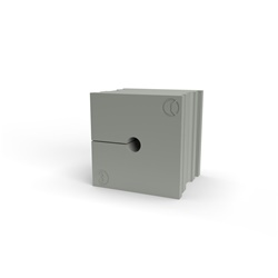 Gommino piccolo passacavi divisibile TPE grigio IP66 halogen free per cavo 3-4 mm