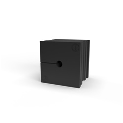 Gommino TPE Nero IP66 HF Passacavi 1 Cavo 3-4mm Industria