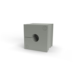Gommino TPE Grigio IP66 Passacavi 1 Cavo 6-7mm Installazione Industriale