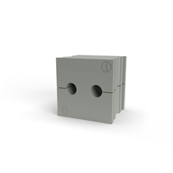 Gommino piccolo passacavi divisibili TPE grigio IP66 halogen free per cavi 4-5 mm