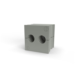 Gommino piccolo passacavi divisibili TPE grigio IP66 halogen free per cavi 6-7 mm