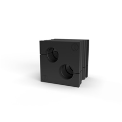 Gommino TPE Nero IP66 Passacavi 2 Cavi 7-8mm Installazione Industriale