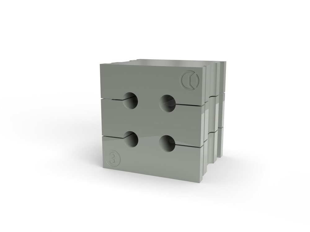Gommino TPE grigio IP66 4 cavi 3-4mm installazione industriale