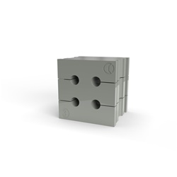 Gommino TPE grigio IP66 4 cavi 3-4mm installazione industriale