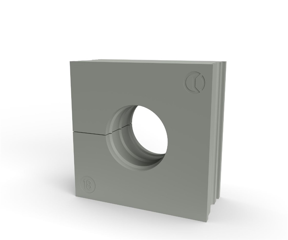 Gommino grande passacavi divisibili TPE grigio IP66 halogen free per cavo 18-19 mm