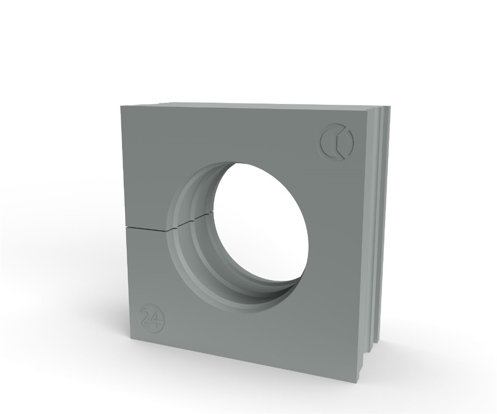 Gommino TPE Grigio IP66 Passacavi 1 Cavo 24-25mm Installazione Industriale