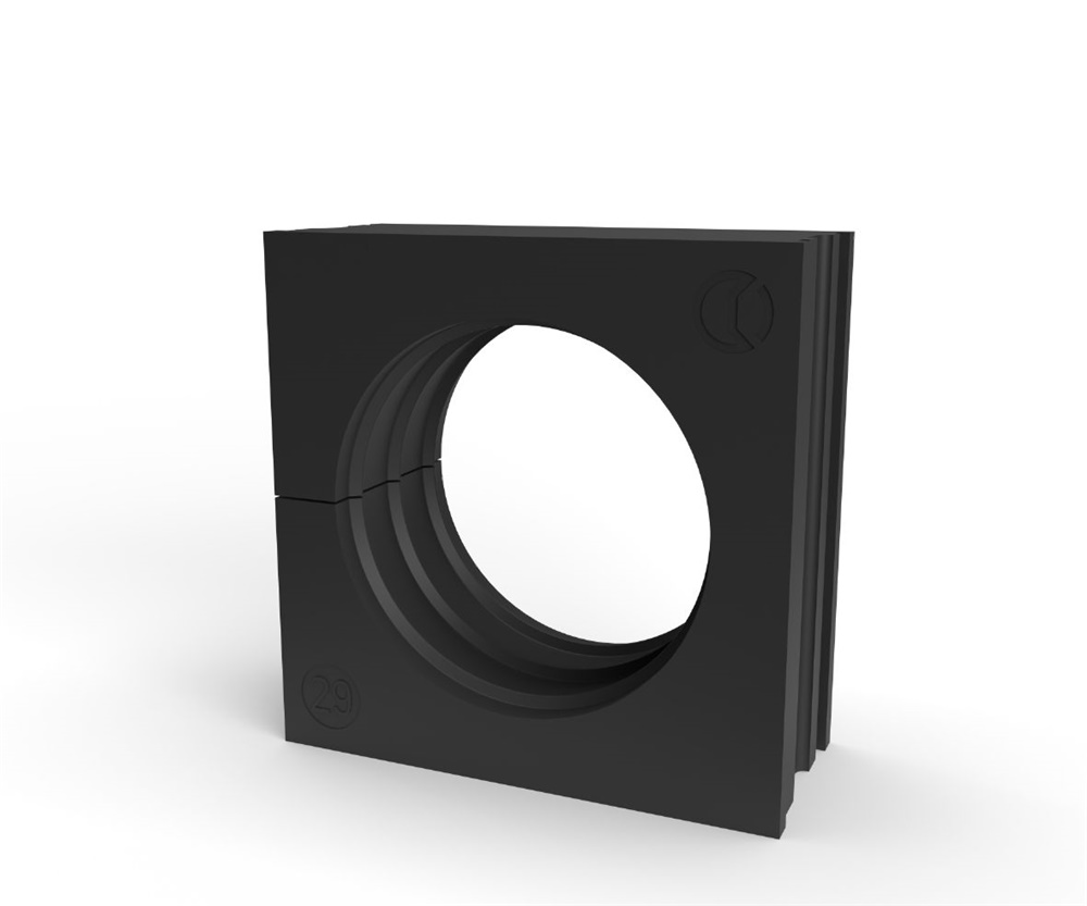 Gommino TPE Nero IP66 HF Passacavi 1 Cavo 29-30mm Installazione Industriale