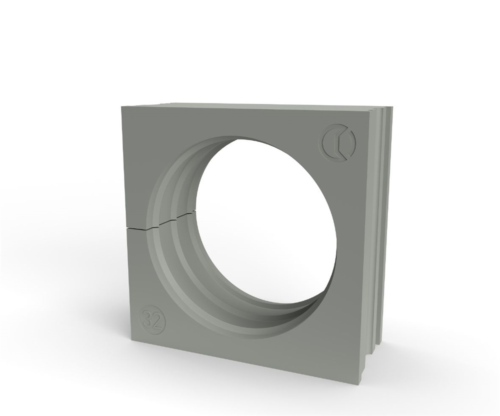 Gommino TPE grigio IP66 protezione cavo 32-33mm installazione industriale