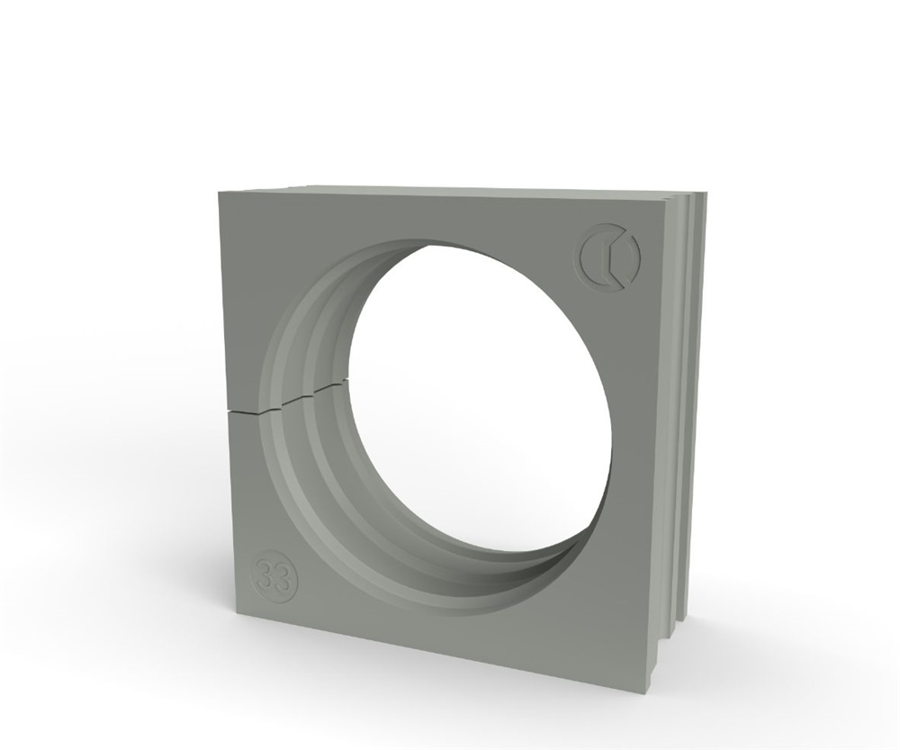 Gommino TPE grigio IP66 passacavo 33-34mm installazione industriale