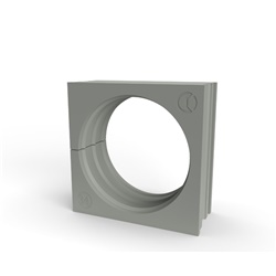 Gommino TPE Grigio IP66 Passacavi 1 Cavo 34-35mm Installazione Industriale
