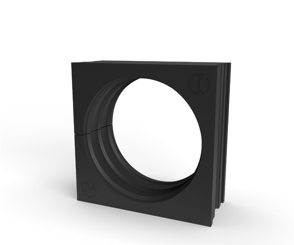 Gommino TPE Nero IP66 HF Passacavi 1 Cavo 34-35mm Installazione Industriale