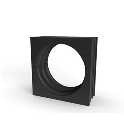 Gommino TPE Nero IP66 HF Passacavi 1 Cavo 34-35mm Installazione Industriale