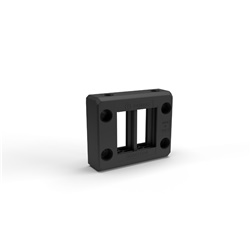 Telaio passacavi quadrato PA6.6 IP66 nero per installazioni elettriche