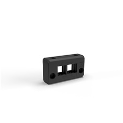 Telaio passacavi rettangolare ridotto PA6.6 IP66 nero halogen free 2 gommini per cablaggio rapido