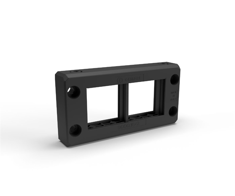 Telaio passacavi 16 poli divisibile PA6.6 IP66 nero halogen free per cablaggio industriale