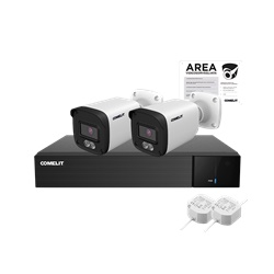 Kit videosorveglianza AHD con DVR AHDVR004N05A e 2 telecamere AB04N0FA per controllo sicurezza
