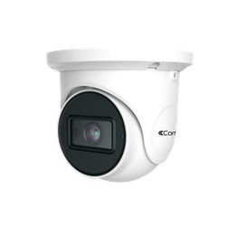 Serie Advance - Telecamera IP turret 4MP, ottica fissa 2.8mm, LED IR 30m, microfono, slot SD, alluminio IP67, 12V e PoE, ONVIF