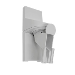 Staffa orientabile fissaggio parete e soffitto sensori serie OUTPRO