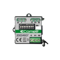 Modulo bus generico 2 ingressi/2 uscite da 2A, incasso o DIN, relè stato solido 500W max