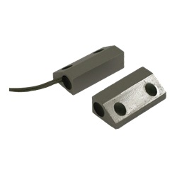 Contatto magnetico di potenza da superficie zinco pressofuso smussato, con cavo, 49x50x15mm