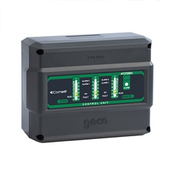 Centrale gas da parete 3 sensori catalitici, metano/GPL, alimentazione 230VAC/24VDC, IP65