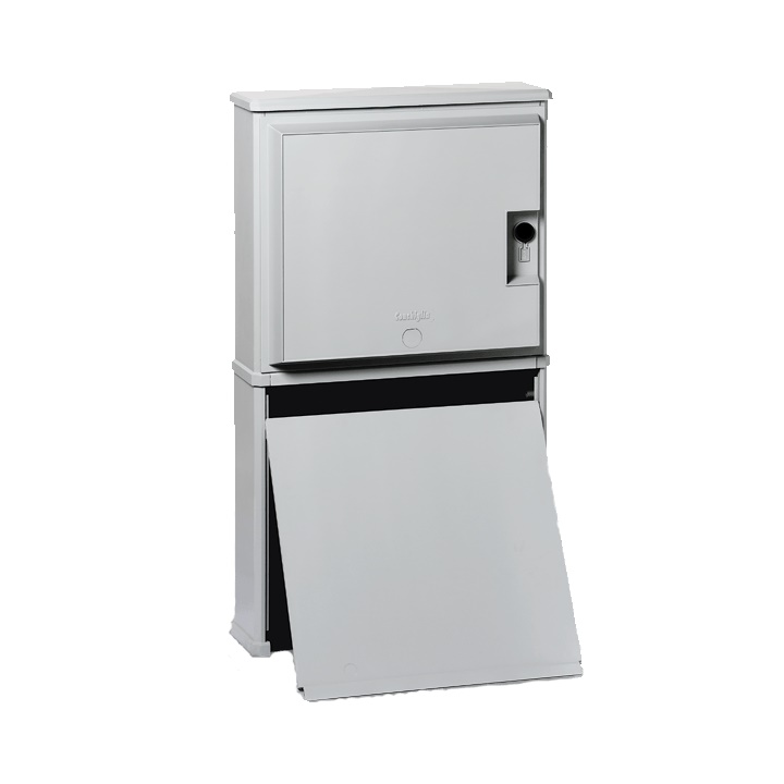 Armadio vetroresina Serie CV4M 1 vano con zoccolo 714x660x271 mm IP44 IK10 per installazione pavimento