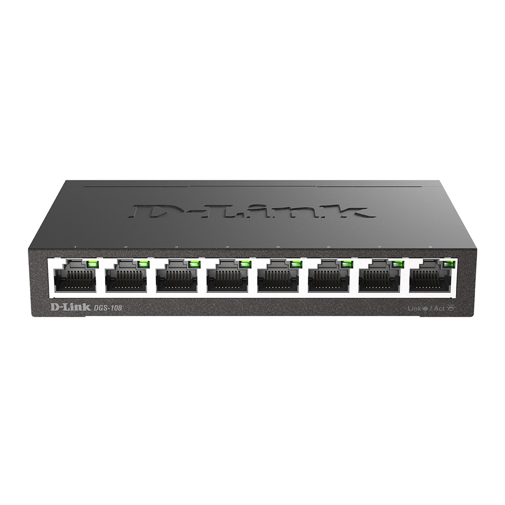 Switch Non Gestito 8 porte Gigabit senza Rack