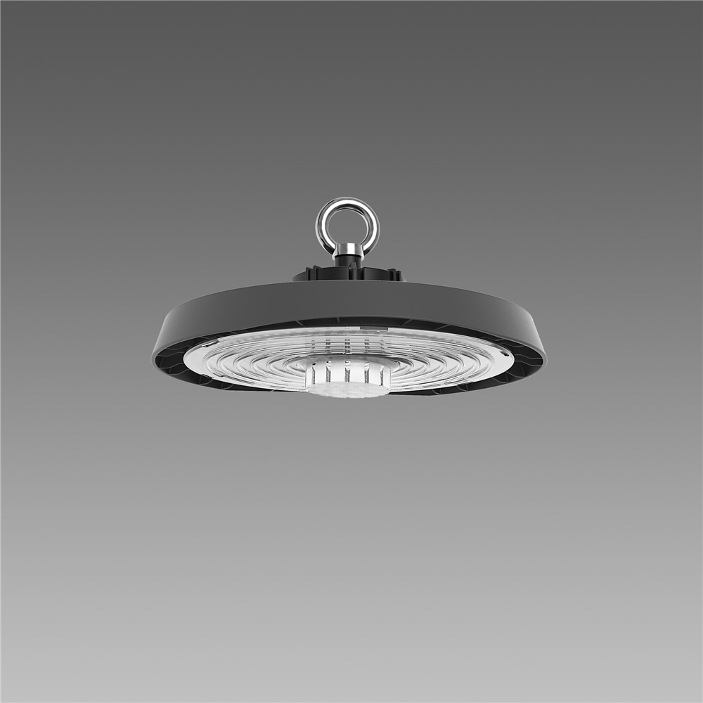 Lampada LED industriale 100W 18022lm IP65 sospensione antracite