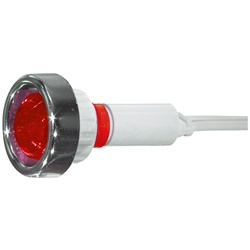Segnalatore LED 220V rosso basso consumo alta visibilità per impianti elettrici industriali e civili