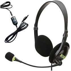 Cuffia USB con microfono antivento e controllo volume per comunicazioni professionali e smart working