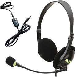 Cuffia USB con microfono antivento e controllo volume per comunicazioni professionali e smart working
