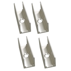 KIT 4 clip fissaggio neon Nettuno supporto resistente per impianti illuminazione fluorescenti