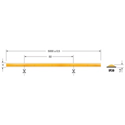 Lampada LED S.L COB 4 mm 4W 24V IP20 CRI90 luce naturale per installazioni interne