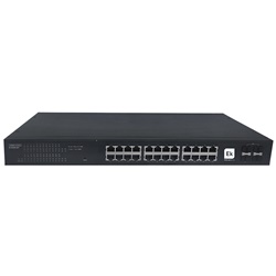 Switch Gigabit 24 porte RJ45 4 slot SFP Layer 2 per reti professionali ad alta velocità