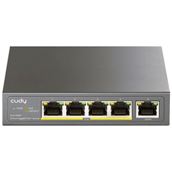 Switch Gigabit PoE 5 porte alta velocità alimentazione diretta reti professionali